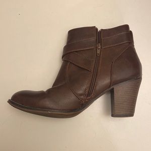 Brown booties